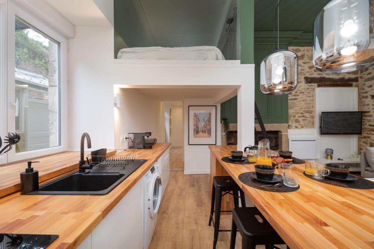 Superbe Appartement Avec Jardin Dinan Centre - Jerzual エクステリア 写真